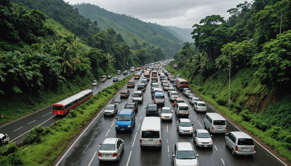 congested accident prone route