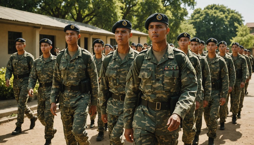 militer barak pendidikan pelatihan